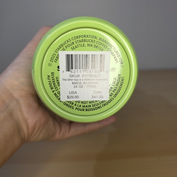Starbucks Lime Green Tumbler 24 Oz - Picture 4 of 4